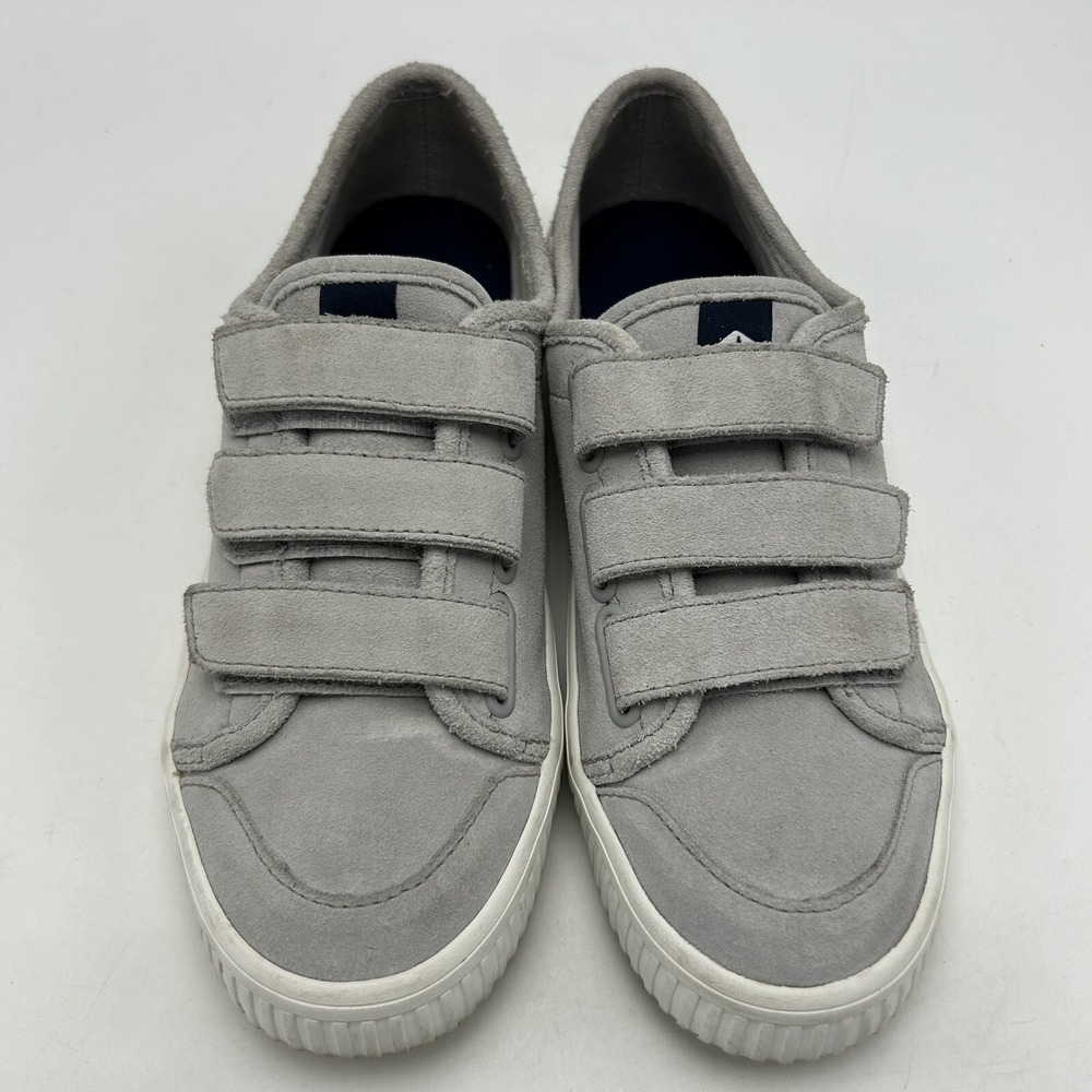 Sperry Top Sider Sneakers Womans 6 M Shoe Gray Suede Leather Casual Preppy